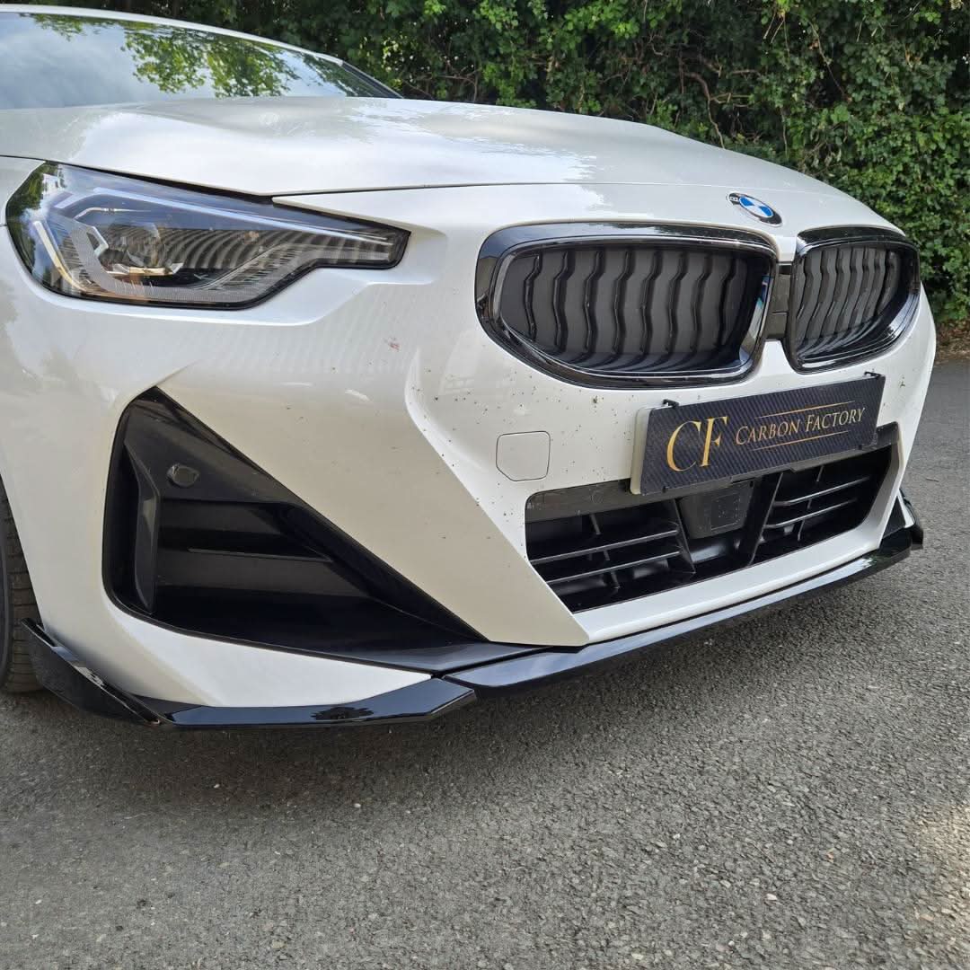 MP Style Gloss Black Front Splitter for BMW G42 2 Series Coupe 21-Present