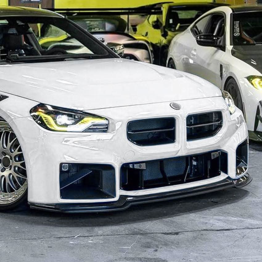 MP Style Gloss Black Front Splitter for BMW G87 M2 23-Present