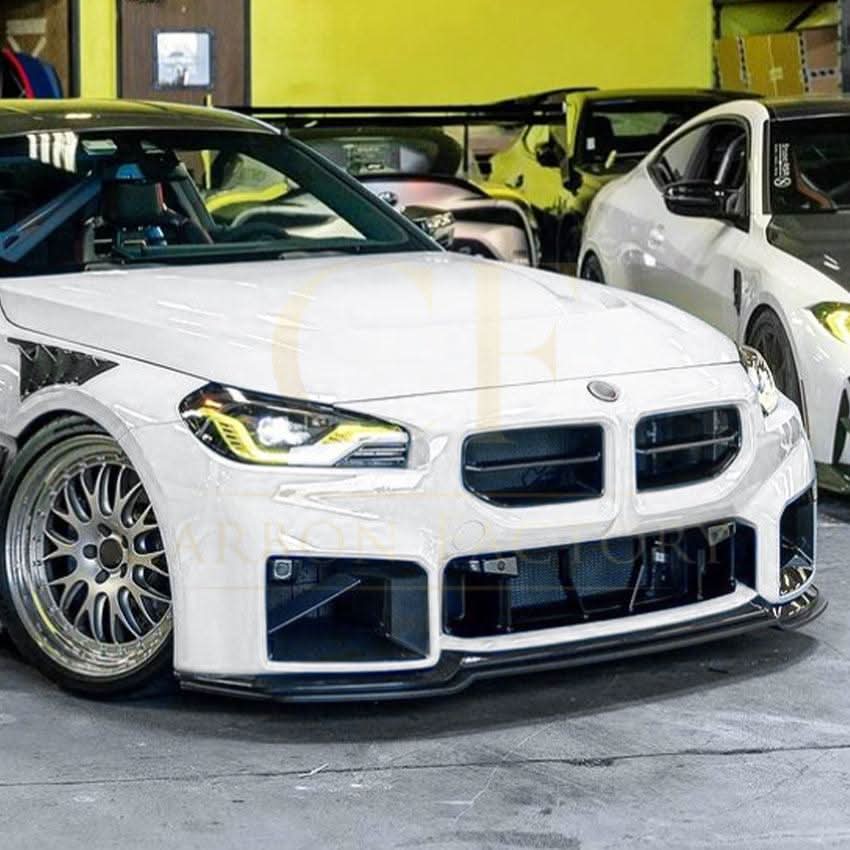 MP Style Gloss Black Front Splitter for BMW G87 M2 23-Present