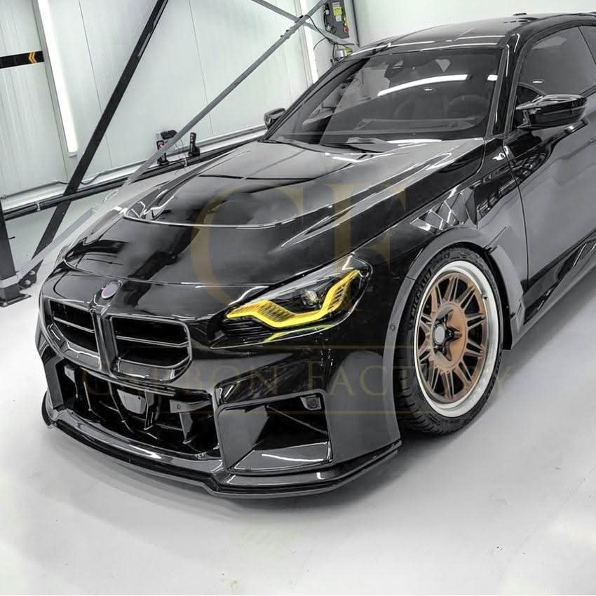 MP Style Gloss Black Front Splitter for BMW G87 M2 23-Present
