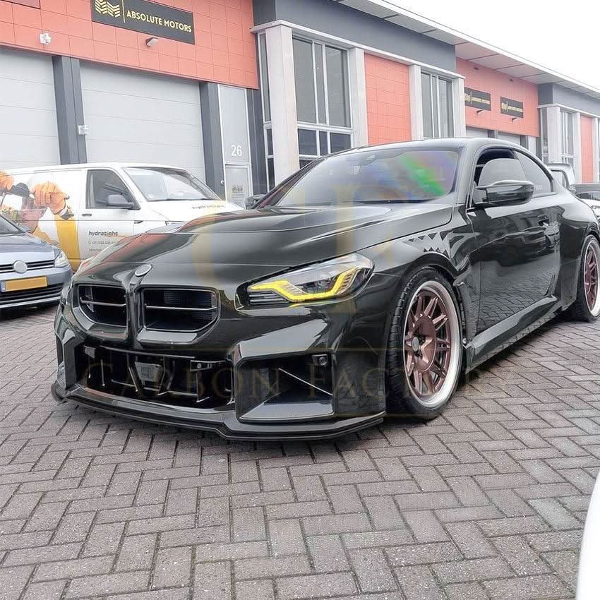 MP Style Gloss Black Front Splitter for BMW G87 M2 23-Present