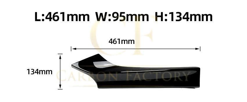 MP Style Gloss Black Front Splitter Upper Pieces for BMW F22 F23 2 Series 14-20