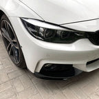MP Style Gloss Black Front Splitter Upper Pieces for BMW F32 F33 F36 4 Series 14-20