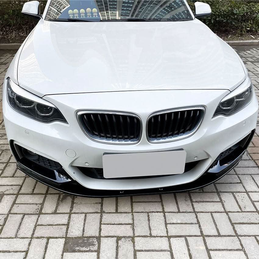 MP4 Style Gloss Black Front Splitter for BMW F22 F23 2 Series 14-20