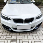 MP4 Style Gloss Black Front Splitter for BMW F22 F23 2 Series 14-20