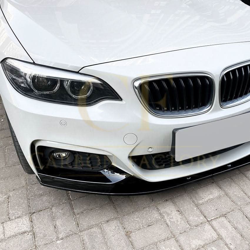 MP4 Style Gloss Black Front Splitter for BMW F22 F23 2 Series 14-20