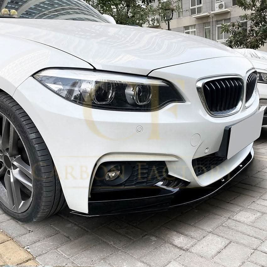MP4 Style Gloss Black Front Splitter for BMW F22 F23 2 Series 14-20