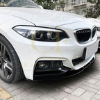 MP4 Style Gloss Black Front Splitter for BMW F22 F23 2 Series 14-20