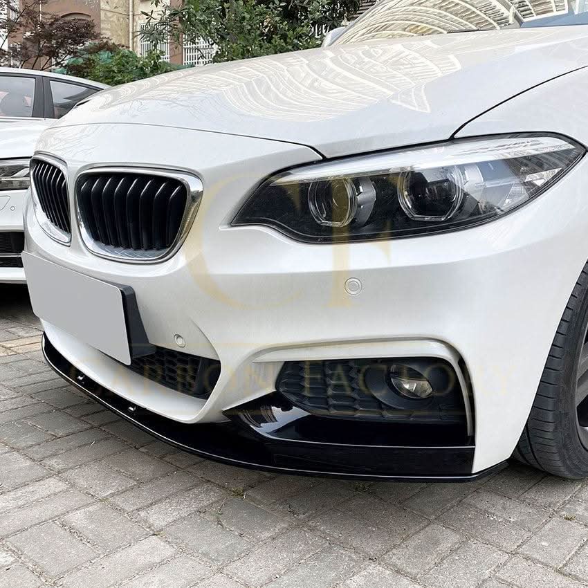 MP4 Style Gloss Black Front Splitter for BMW F22 F23 2 Series 14-20