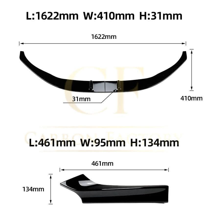MP4 Style Gloss Black Front Splitter for BMW F22 F23 2 Series 14-20