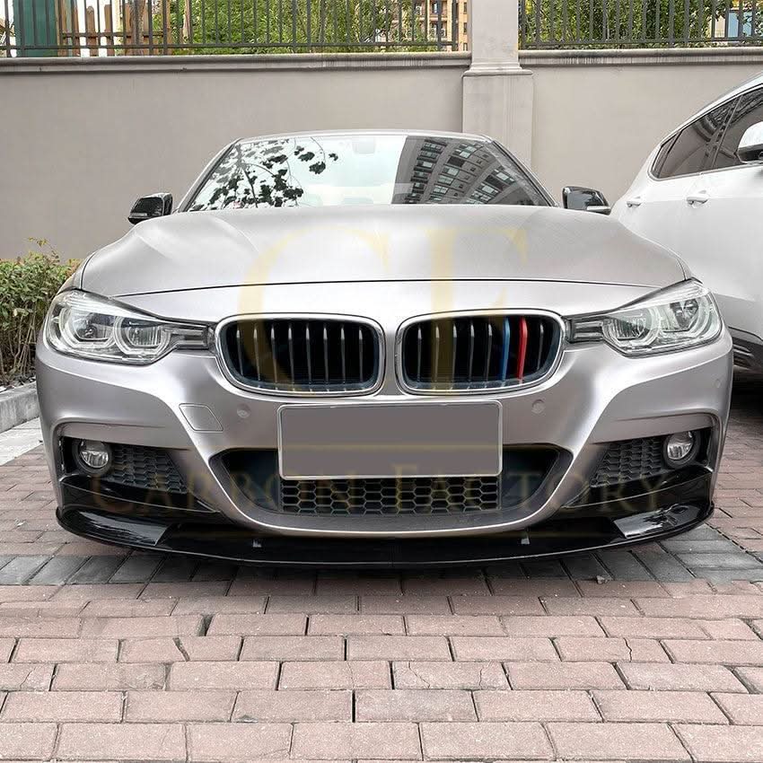 MP4 Style Gloss Black Front Splitter for BMW F30 F31 3 Series 13-19