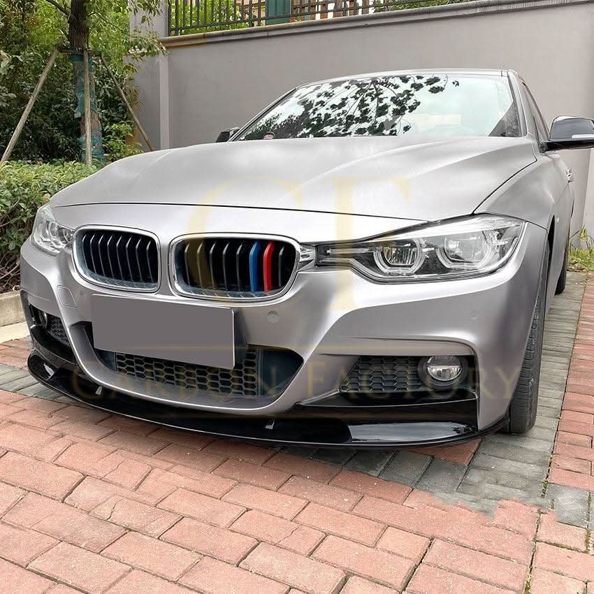 MP4 Style Gloss Black Front Splitter for BMW F30 F31 3 Series 13-19