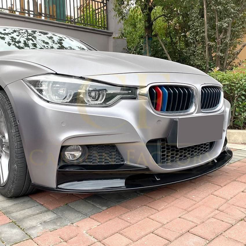 MP4 Style Gloss Black Front Splitter for BMW F30 F31 3 Series 13-19