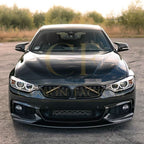 MP4 Style Gloss Black Front Splitter for BMW F32 F33 F36 4 Series 14-20
