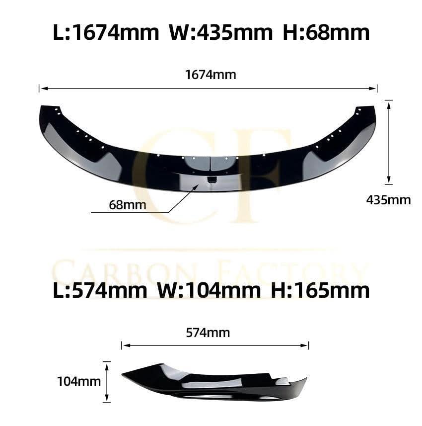MP4 Style Gloss Black Front Splitter for BMW F32 F33 F36 4 Series 14-20