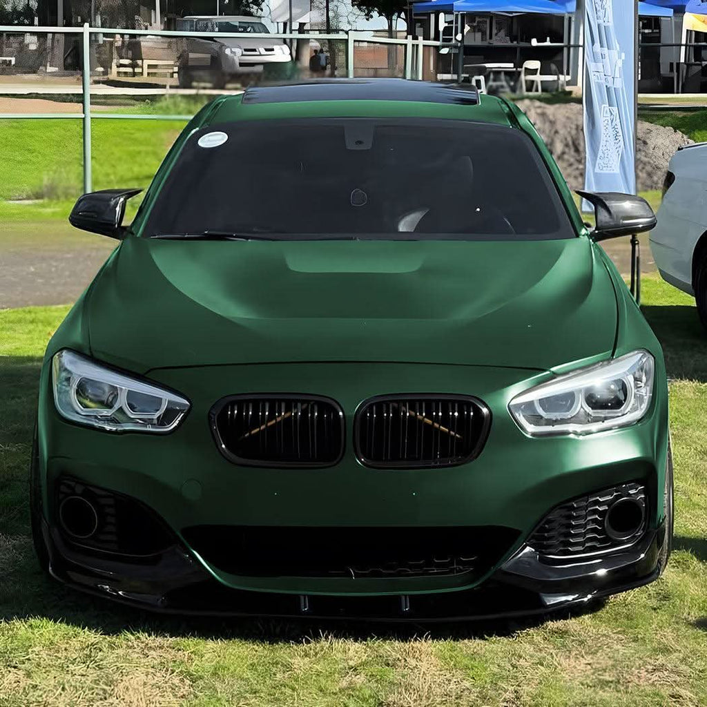 P Style Gloss Black Front Splitter for BMW F20 F21 1 Series LCI M Sport 15-19