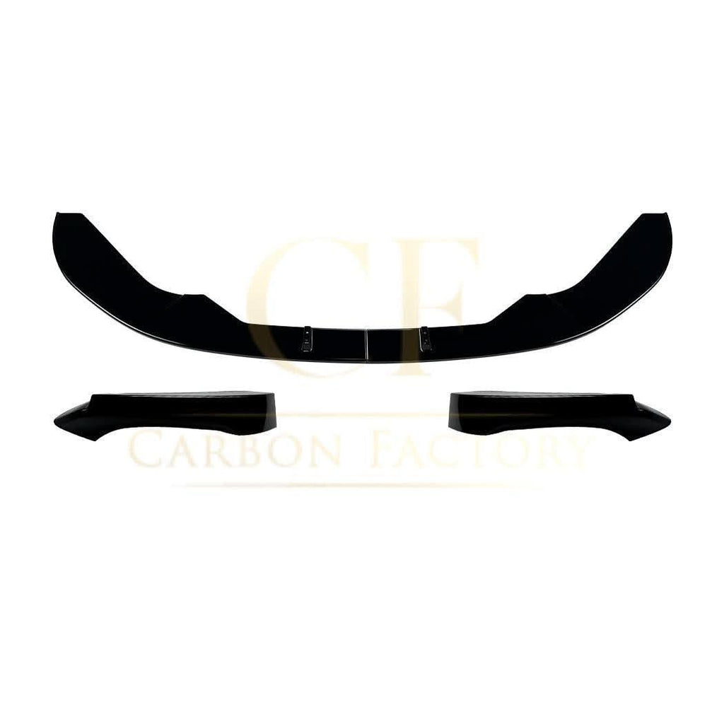 P Style Gloss Black Front Splitter for BMW F20 F21 1 Series LCI M Sport 15-19