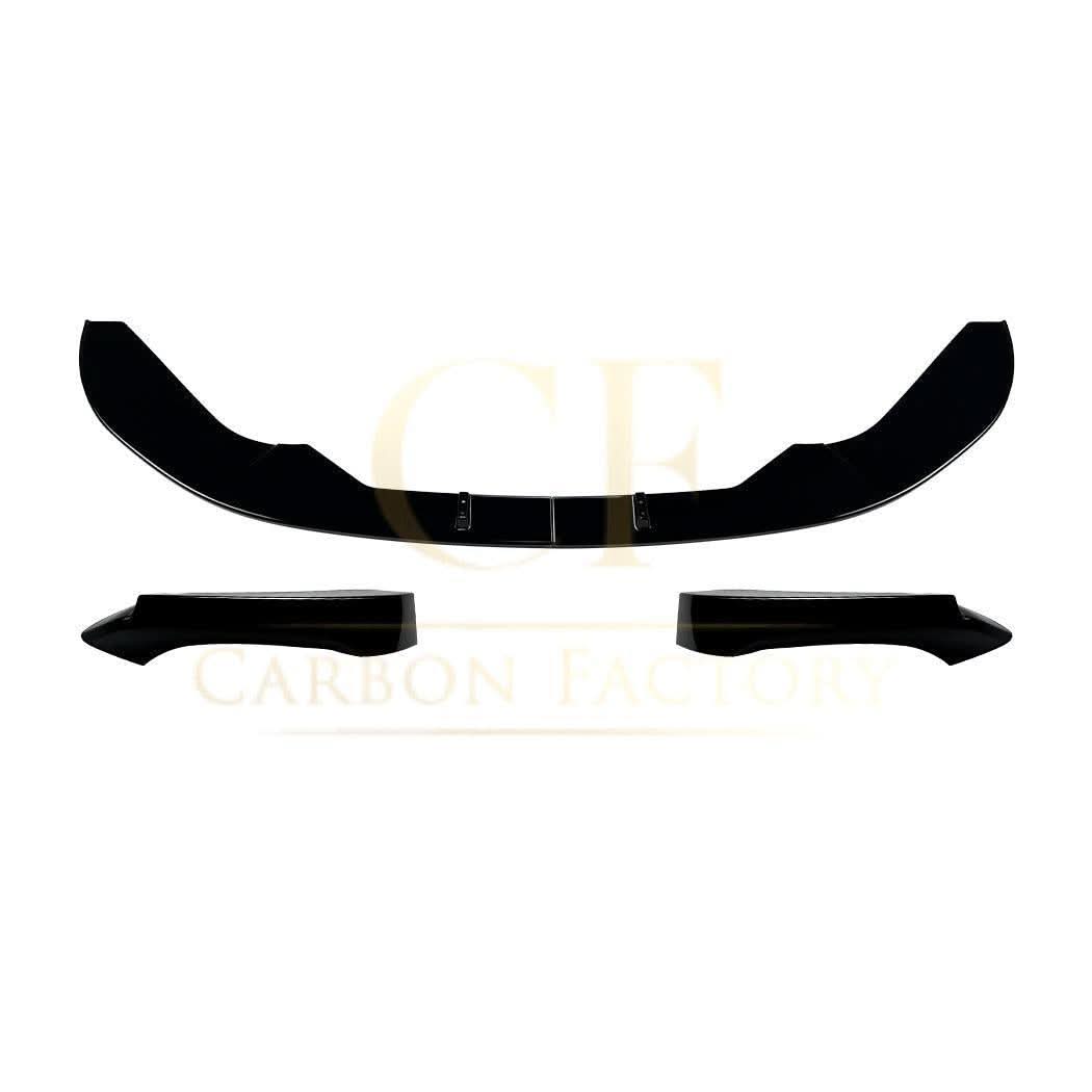 P Style Gloss Black Front Splitter for BMW F20 F21 1 Series LCI M Sport 15-19