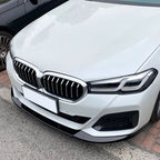 P Style Gloss Black Front Splitter for BMW G30 G31 5 Series LCI 21-24