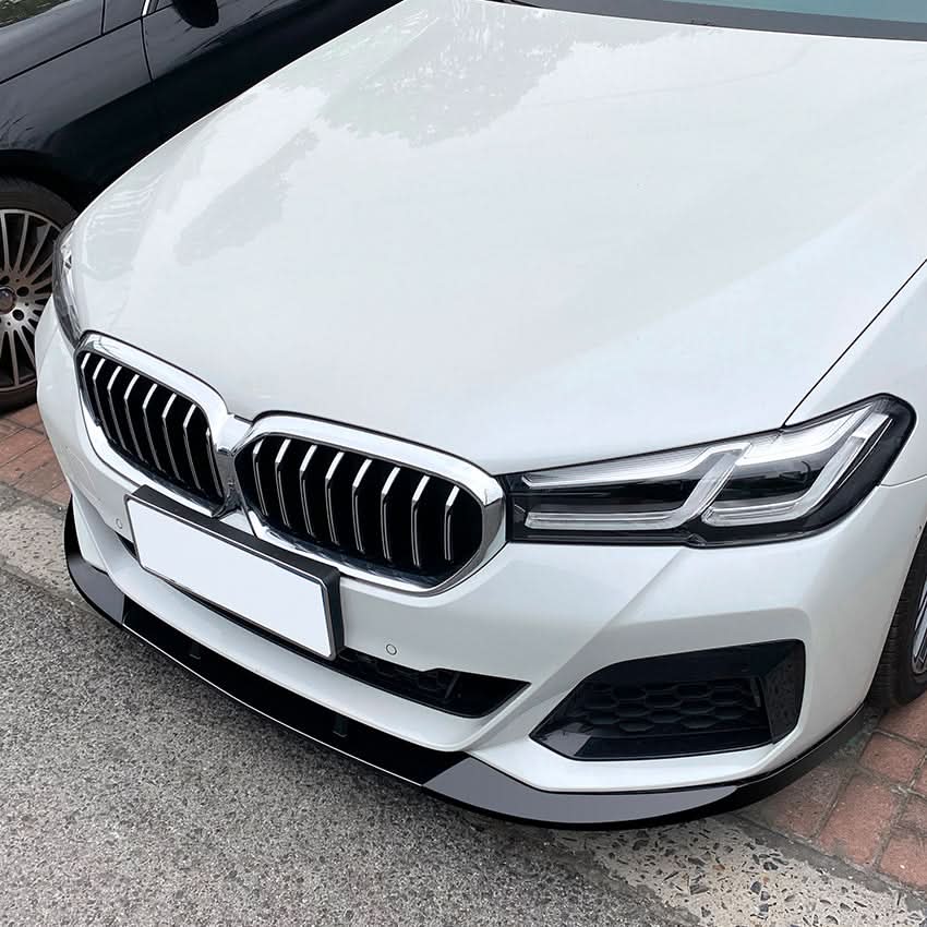 P Style Gloss Black Front Splitter for BMW G30 G31 5 Series LCI 21-24
