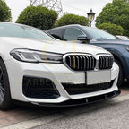 P Style Gloss Black Front Splitter for BMW G30 G31 5 Series LCI 21-24