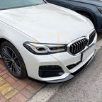P Style Gloss Black Front Splitter for BMW G30 G31 5 Series LCI 21-24