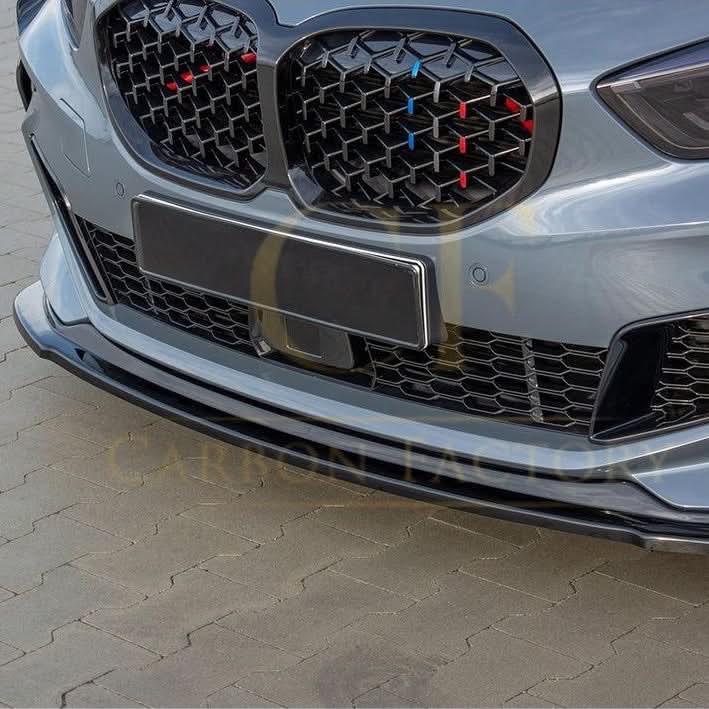RS Style Gloss Black Front Splitter for BMW F40 1 Series 19-24