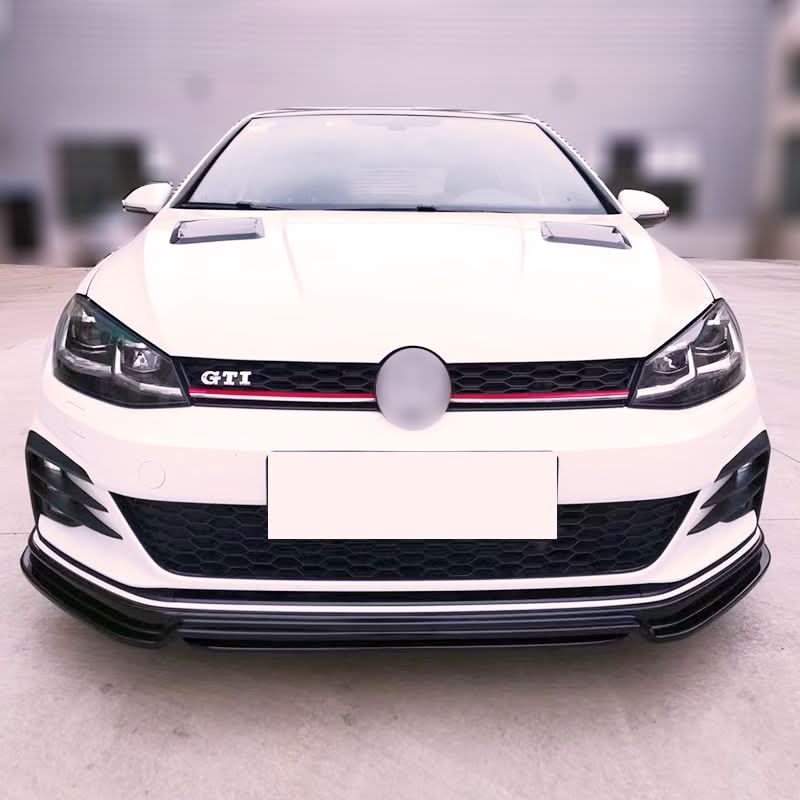 RZ Style Gloss Black Front Splitter for VW Golf MK7 R-LINE / R 13-16
