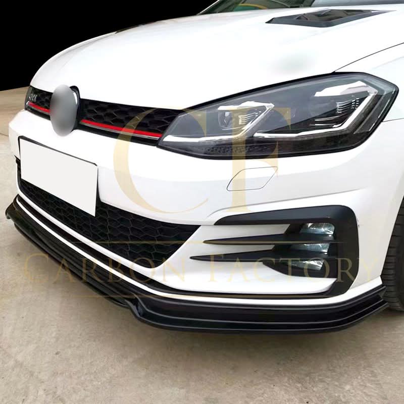 RZ Style Gloss Black Front Splitter for VW Golf MK7 R-LINE / R 13-16