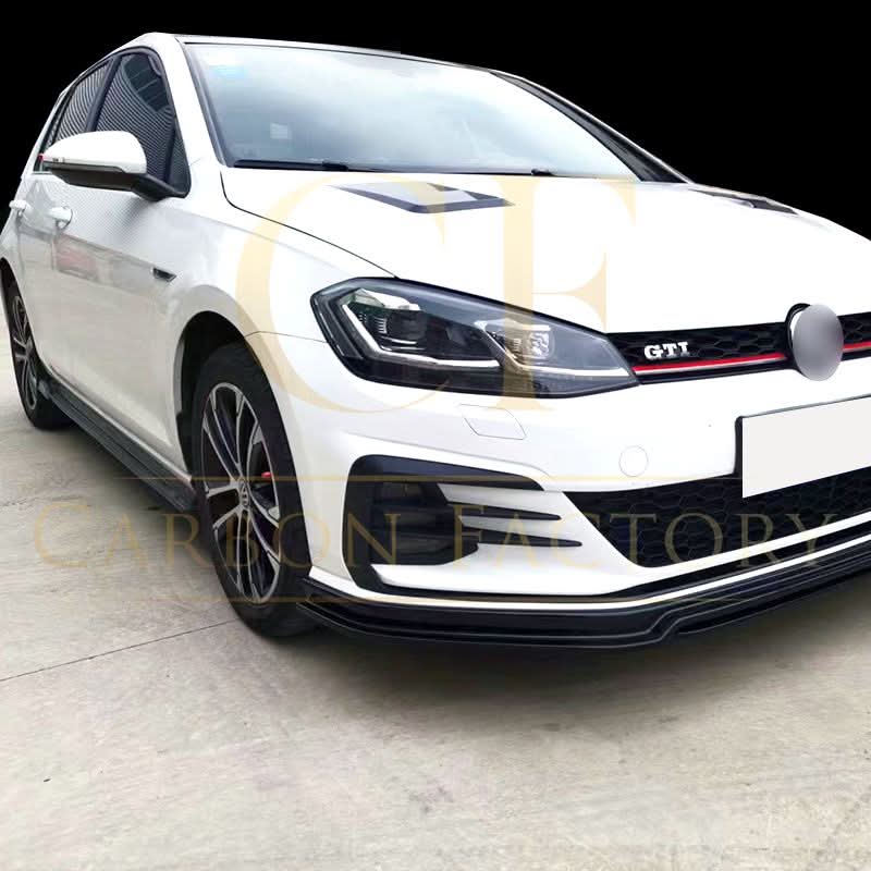 RZ Style Gloss Black Front Splitter for VW Golf MK7 R-LINE / R 13-16