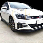 RZ Style Gloss Black Front Splitter for VW Golf MK7 R-LINE / R 13-16