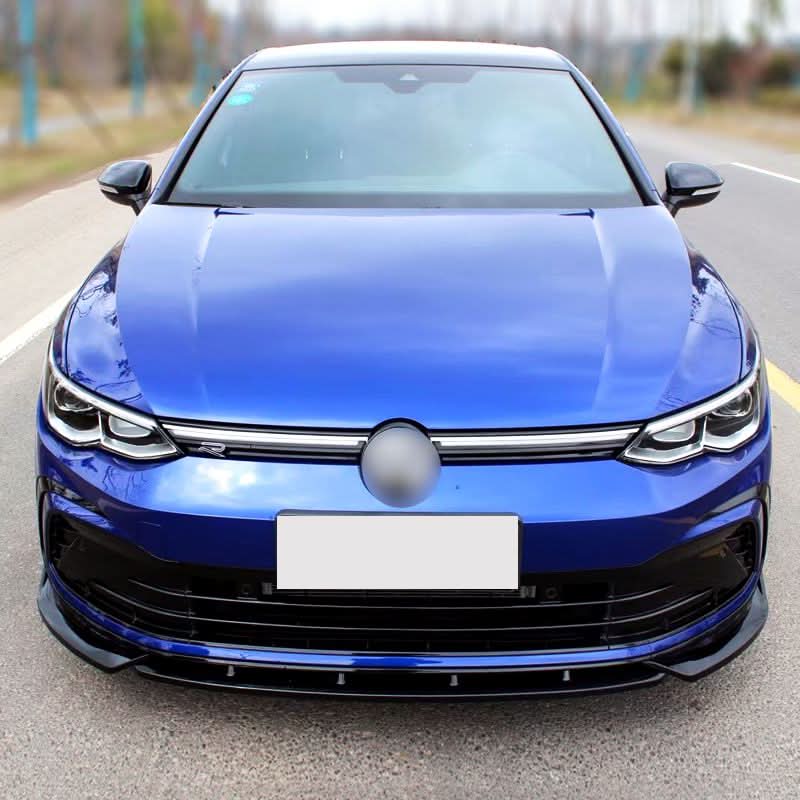 SPORT Style Gloss Black Front Splitter for VW Golf MK8 GTI / R-LINE 21-23