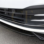 Style 1 Gloss Black Front Splitter for VW Golf MK8 21-23