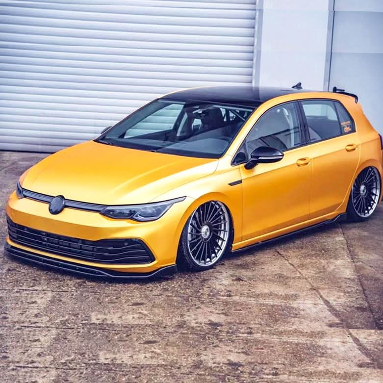 Style 3 Gloss Black Front Splitter for VW Golf MK8 21-23