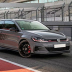 TCR Style Gloss Black Front Splitter for VW Golf MK7.5 GTI 17-20