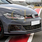 TCR Style Gloss Black Front Splitter for VW Golf MK7.5 GTI 17-20