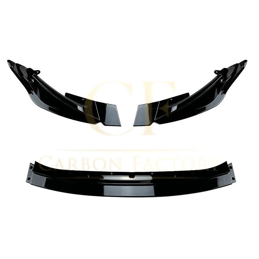 V Style Gloss Black Front Splitter 3 Pieces for BMW G80 M3 G82 G83 M4 21-Present