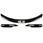 V Style Gloss Black Front Splitter for BMW E90 3 Series Pre-LCI 05-08