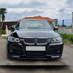 V Style Gloss Black Front Splitter for BMW E90 3 Series Pre-LCI 05-08