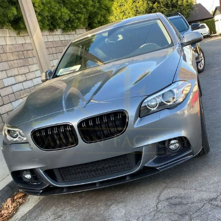 V Style Gloss Black Front Splitter for BMW F10 F11 5 Series 10-17