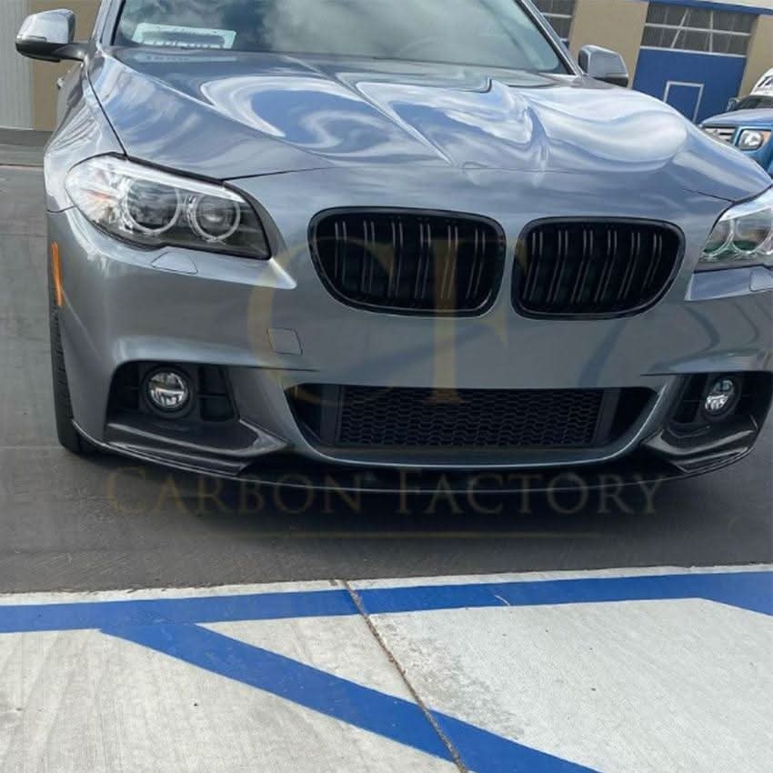 V Style Gloss Black Front Splitter for BMW F10 F11 5 Series 10-17