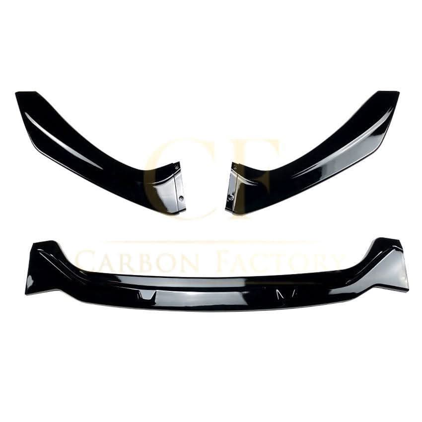 V Style Gloss Black Front Splitter for BMW F20 F21 1 Series LCI M Sport 15-19