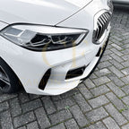 V Style Gloss Black Front Splitter for BMW F40 1 Series 19-24