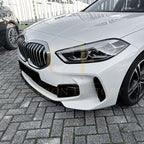 V Style Gloss Black Front Splitter for BMW F40 1 Series 19-24