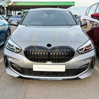 V Style Gloss Black Front Splitter for BMW F40 1 Series 19-24