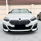 V Style Gloss Black Front Splitter for BMW F44 2 Series 4 Door 20-Present
