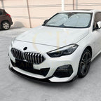 V Style Gloss Black Front Splitter for BMW F44 2 Series 4 Door 20-Present