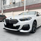 V Style Gloss Black Front Splitter for BMW F44 2 Series 4 Door 20-Present