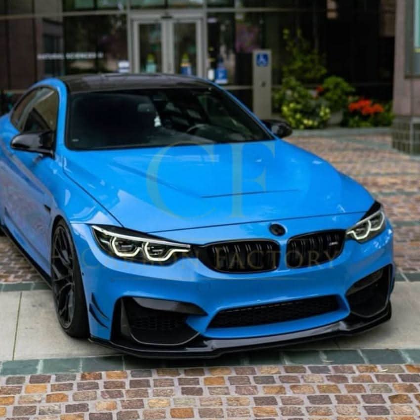 V Style Gloss Black Front Splitter for BMW F80 M3 F82 F83 M4 14-20