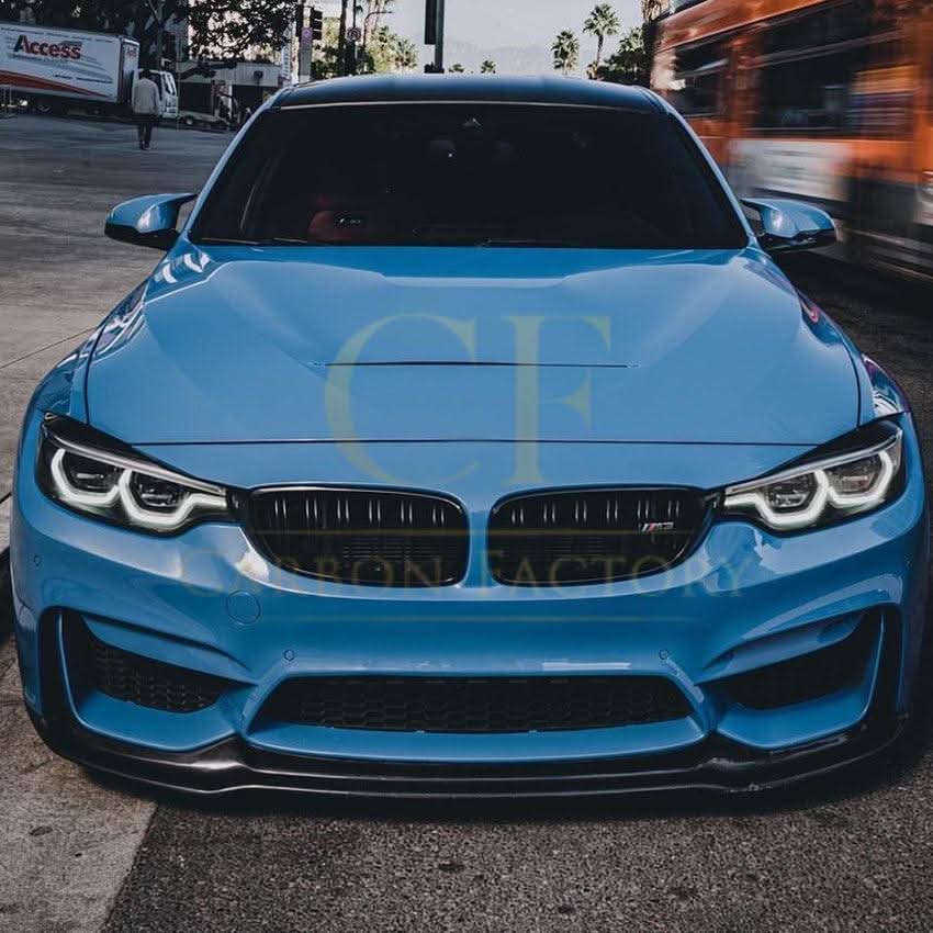 V Style Gloss Black Front Splitter for BMW F80 M3 F82 F83 M4 14-20